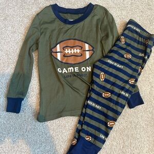 Life Is Good Kids Pajama Set - Olive and Navy